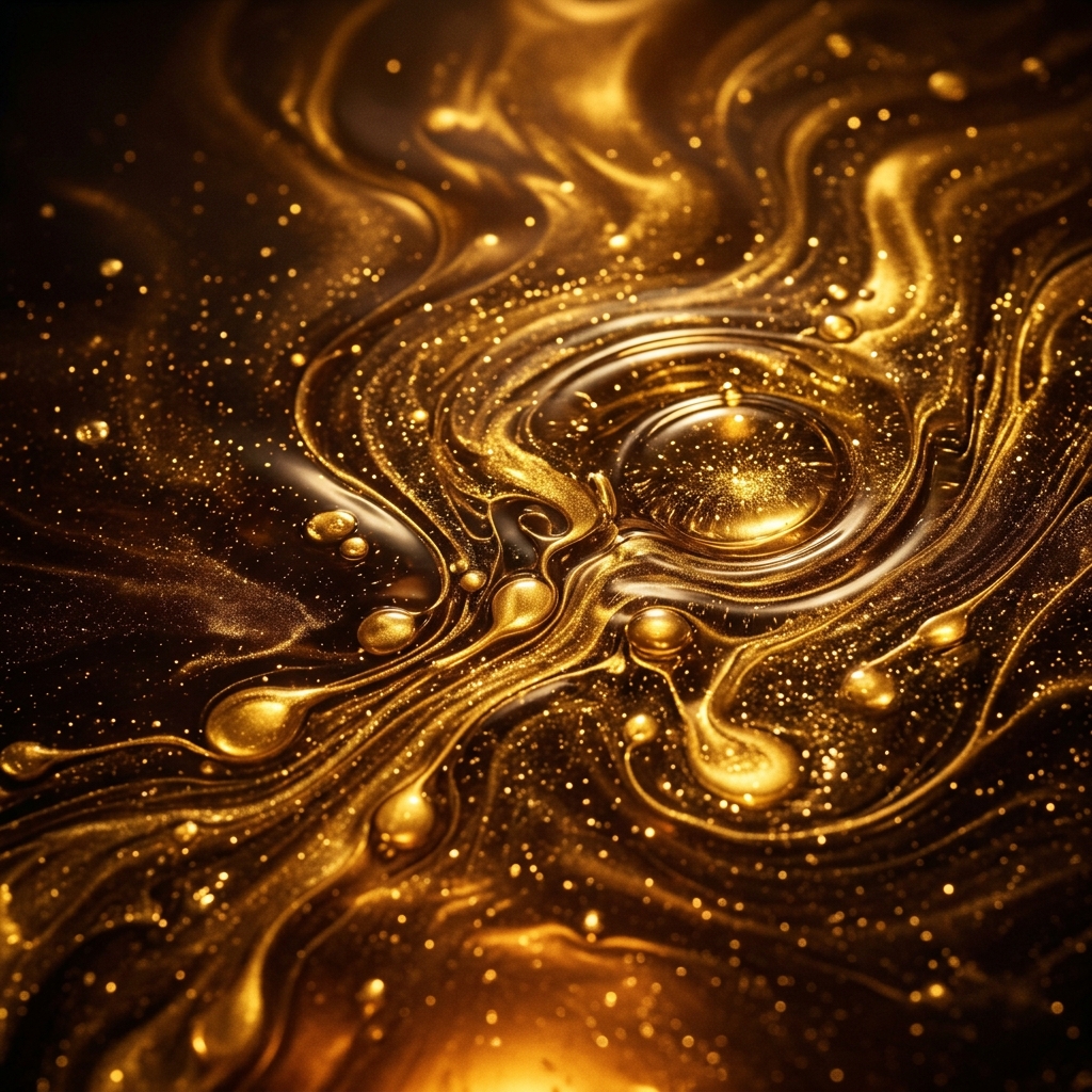 Aromatic essential oil ripples